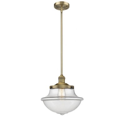 Oxford - 1 Light Stem Hung Mini Pendant In Traditional Style-11.5 Inches Tall and 11.75 Inches Wide