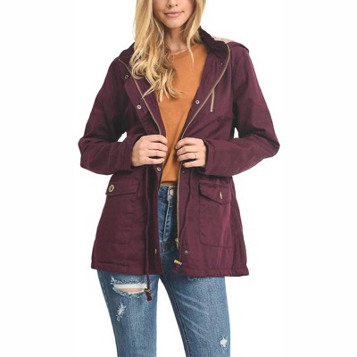 Women's Utility Jacket With Faux Fur - C'est Toi