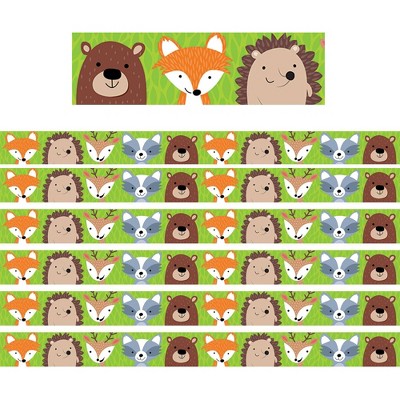 6pk 35' per Pack Woodland Friends Border - Creative Teaching Press