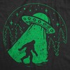 Mens Funny T Shirts Bigfoot Alien Abduction Sarcastic UFO Graphic Tee For Men - Crazy Dog Men's T Shirt - 2 of 4