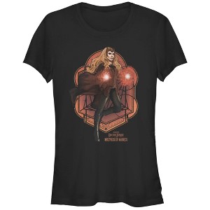 Juniors Womens Marvel Doctor Strange in the Multiverse of Madness Scarlet Witch T-Shirt - 1 of 4
