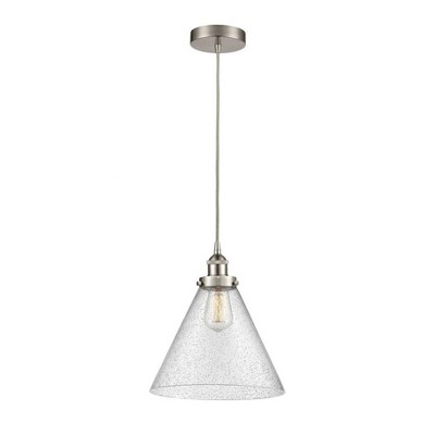 Cone - 1 Light Mini Pendant In Industrial Style-14.75 Inches Tall and 12 Inches Wide