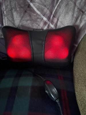 Brookstone Heated Shiatsu Neck Lumbar Massage Pillow Target