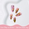 Wrapables Colorful Self Adhesive Nail Art Decal Stickers (Set of 4), Yellow Flowers and Bees - 3 of 4