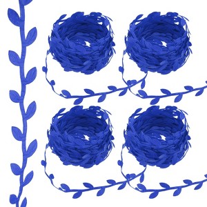 Unique Bargains Polyester Natural and Realistic Design Flexible Durable Leaf Ribbon 4 Pcs - 1 of 4