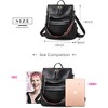 MaseiKar Women Backpack Purse Fashion Leather Designer Ladies Convertible School College Shoulder Bags with Colorful Strap - 4 of 4