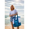 Tirrinia Mesh Tote Handbag with Cooler - for Beach, Pool, Picnic, Shopping - 3 of 4