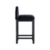 Meridian Furniture,Conrad Black Velvet Counter Stool - 4 of 4
