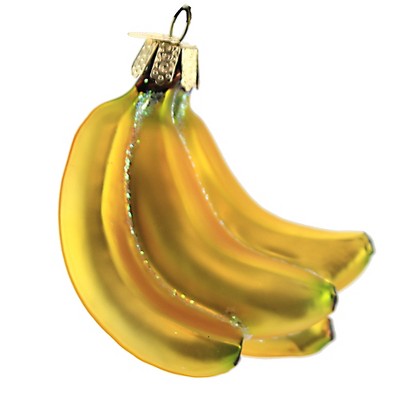 Old World Christmas 3.5" Bunch Of Bananas Wonder Fruit  -  Tree Ornaments