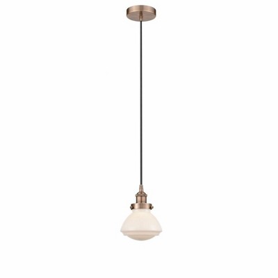 Olean - 1 Light Mini Pendant In Industrial Style-8.75 Inches Tall and 6.75 Inches Wide