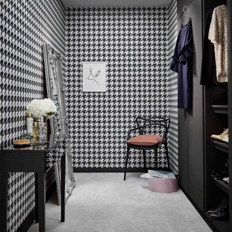 Christian Classic Black and White Geometric Paste the Wall Wallpaper, 2 of 5