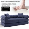 Sapphtopaz 73" Couches for Living Room 2-in-1 Convertible Sofa Bed with Removable Armrests Mattress Sofa with 2 Pillows Sleeper Sofa for Bedroom - 2 of 4