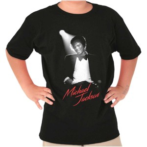 Michael Jackson King of Pop Spotlight Crewneck T Shirts Boy Girl Brisco Brands - 1 of 4