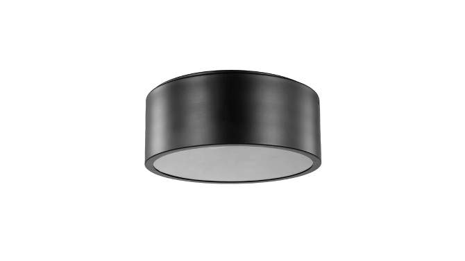 1 Light Teagan Outdoor Indoor Flush Mount Ceiling Dark Bronze - Globe Electric, 2 of 8, play video
