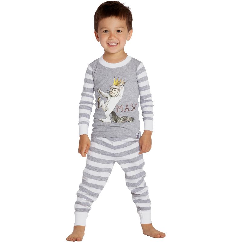 Where The Wild Things Are Boys Toddler Max Cotton Pajama Set, 5 of 6