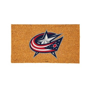 EvergreenNHLColumbus Blue Jackets Logo Natural Coir 28 x 16 Inches Indoor Outdoor Doormat - 1 of 4