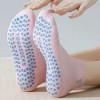 Anna-Kaci Women's Grip Ankle Socks 3-Pack with Heart Embroidery and Anti-Slip Soles for Yoga and Indoor Use - 3 of 4
