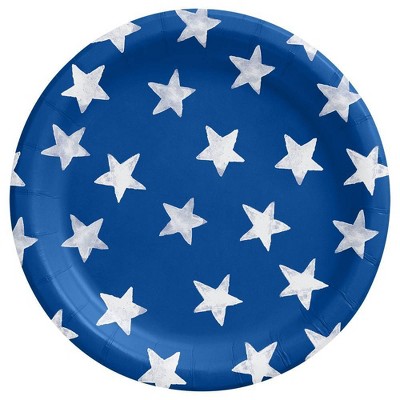 Photo 1 of 20ct Americana Dinner Plates with Stars Blue - Sun Squad 3PK
ONE PACKAGE IS OPEN. SOME PLATES ARE MISSING