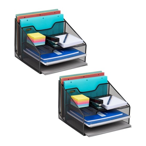 Simple Office Document File Storage Box Folding Desktop Organizer