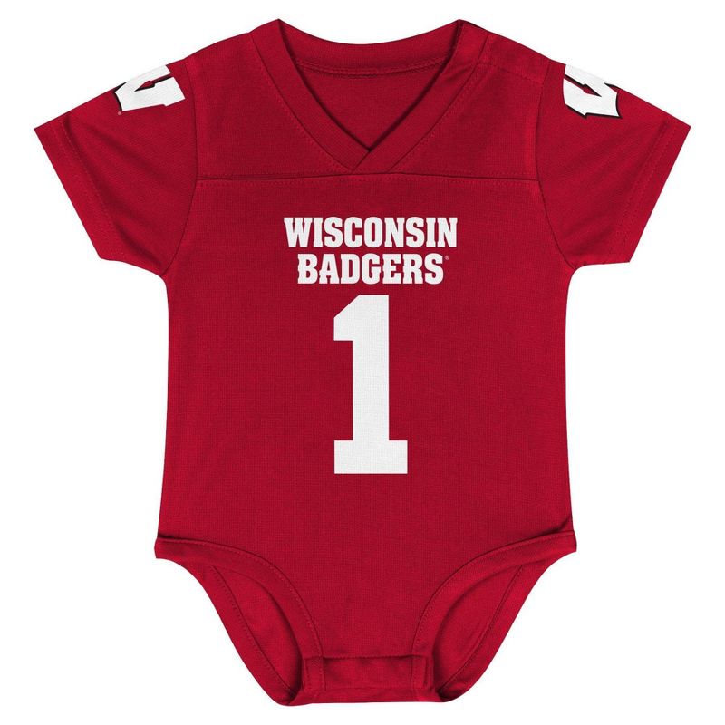 NCAA Wisconsin Badgers Infant Boys&#39; Bodysuit, 2 of 4