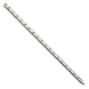 Black Bow Jewelry 6.5mm Stainless Steel Brushed & Polished Zigzag Link Bracelet, 8.25 In - 2 of 4