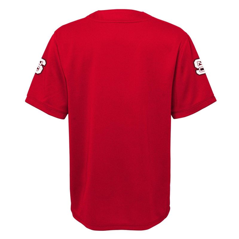 NCAA NC State Wolfpack Boys&#39; Short Sleeve Jersey, 3 of 4