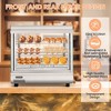26'' Countertop Warmer Display Case, 3.4 Cu.Ft Food Warmer with Adjustable Shelves, Glass Sliding Doors, 3 Tier Electric Heated Display Cabinet - 2 of 4