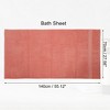 Unique Bargains Soft Absorbent Cotton Bath Towel for Bathroom kitchen Shower Towel 1 Pcs - 4 of 4