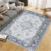 Fulvari Area Rug Vintage Rug Washable Indoor Medallion Rugs Low Pile Distressed Floor Carpet Retro Accent Rug for Living Room - 4 of 4