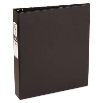 Avery Economy Non-View Binder with Round Rings, 3 Rings, 1.5" Capacity, 11 x 8.5, Black, (3401)