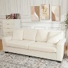 83" Modern 3-Seater Sofa, Deep Seat Couch with Wide Armrest, Removable Washable Cushion Cover, Boucle Fabric, Cozy Couch for Living Room or Apartment - 4 of 4