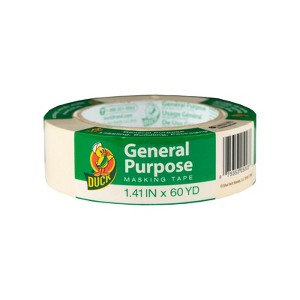 Duck 1.41 in. W X 60 yd L Beige Regular Strength Masking Tape 1 pk (Case of 12) - 1 of 1