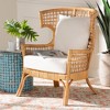 bali & pari Regina Rattan Arm Chair Light Honey - 3 of 4