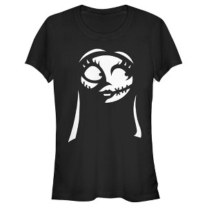 Juniors Womens The Nightmare Before Christmas Halloween Sally Shadow T-Shirt - 1 of 4