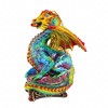 Glitter Lab 6.0 Inch Turquoise Dragon Ornament Christmas Tree Ornament , Hand Painted Embellished (1PC) - 3 of 3