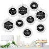 Big Dot of Happiness Graduation Cheers - Hanging Graduation Party Tissue Decoration Kit - Paper Fans - Set of 9 - 2 of 4