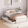 Modern Twin Size Platform Bed With 2 Drawers, Headboard And Footboard Wood Slats Support, No Box Spring Needed - 4 of 4