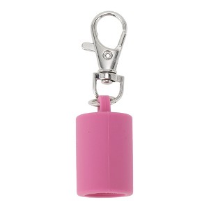 Unique Bargains Solid Color Lip Gloss Keychain Cap Rose Red 1 Pc : Target