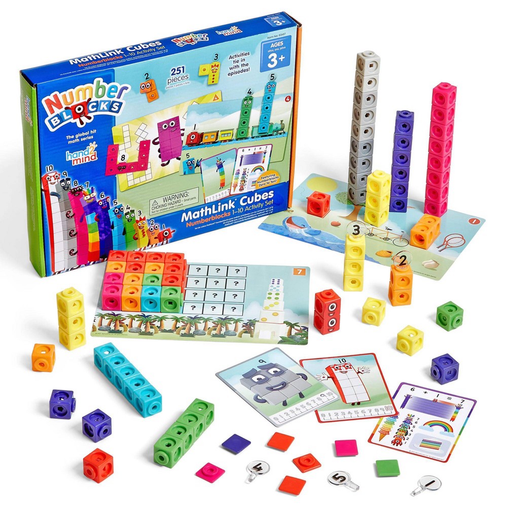 Hand2mind numberblocks mathlink cubes 1 10 activity set 30 activities