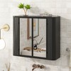 NicBex Wall Mounted Bathroom Cabinet with Mirror&2 Shelves,Matte Finish Mirrored Space-Savng Medicine Cabinet for Bathroom,Bathroom Organizer - 3 of 4