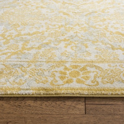 Ivory Gold 8' x 10' Reversible Hand-Knotted Area Rug