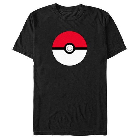 Men's Pokemon Simple Pokeball T-shirt - Black - X Large : Target