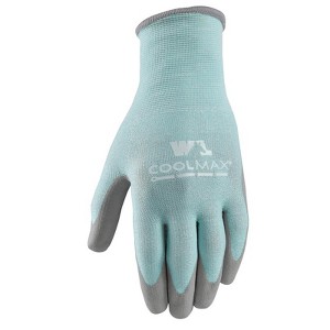 Wells Lamont Coolmax Women's Indoor/Outdoor Knit Work Gloves Black/Gray L 1 pair - 1 of 1