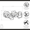 Cheung's Astraga Multi Pentagon Metal Wall Art - Black 6092BK - 2 of 4
