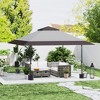 Aghana Digitals 13'x13' Light Gray Pop Up Canopy: UPF50+ Sun Protection, Double Roof, - 2 of 4