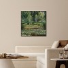 Monet - The Japanese Footbridge and the Water Lily Pool Giverny Canvas Impressionism Wall Art by Art Remedy Framed - 2 of 4