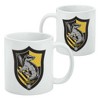 Harry Potter Hufflepuff Plaid Sigil Ceramic Coffee Mug, Novelty Gift Mugs for Coffee, Tea and Hot Drinks, 11oz, White - 2 of 4