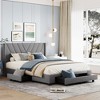 NicBex Queen Size Linen Upholstered Platform Bed with 3 Drawers for Adults/Boys/Girls - 2 of 4