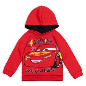 Disney Pixar Cars Lightning McQueen Fleece Pullover Hoodie Little Kid to Big Kid - 1 of 4