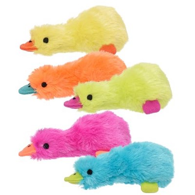 Multipet Mini Plush Dog Toy Assorted Colors for Small Breeds